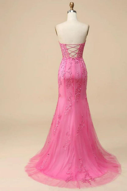 Mermaid Sweetheart Prom Dress With Appliques