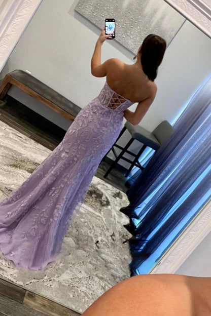 Mermaid Sweetheart Prom Dress With Appliques